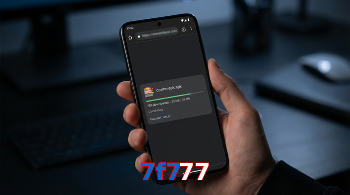Main screen of 7F777 apk page for PK players